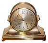 C.1921, Seth Thomas, CELTIC, brass cased, ships bell strike, 7 jewel escapement, mantel clock.