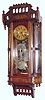 C.1886, Ansonia Clock Co., "Reflector", 8-day time/strike wall clock.
