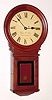 C.1980 Wayne R. Cline, Bowling Green, KY, Mini No. 70 Regulator , in cherry, with front, key wind, spring driven movement.