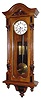 C.1890, Austrian, Gebruder Resch, Walnut Cased 2-Weight VIENNA REGULATOR, 8-day duration.