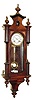 C.1875, German, Lenzkirch, Small Spring Vienna, 8-day time and gong strike, with 3.7 inch dial, serial number 287899.