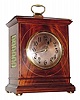 C.1900, German, Winterhalder and Hofmeier, Quarter Striking bracket clock, with unusual 3-note quarters, mahogany case with line inlay.