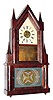 C.1845, Birge and Fuller, Bristol, Conn, Detached Fusee, double steeple, 8-day.