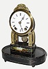 C.1870, Terry Clock Co, Waterbury, PARLOR timepiece, 8-day skeleton clock under dome.