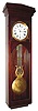C.1890, French, Pinwheel Jeweler's Regulator, Mahogany cased wall clock, 8-day, single weight time only with porcelain dial and center sweep seconds hand.