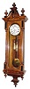 C.1880, Austrian, 2-Wt, Vienna Regulator, in an old German style case of light walnut.