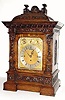 C.1900, English, Pascoe, Penzance, 3-Fusee, 8-Bell, 5-Gong, 2-tune quarter chiming bracket clock, oak veneered case.
