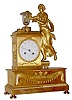 C.1820, French, Blanc Fils, Palais Royal, "LE VOLAGE FIXIE", or 'trapped butterfly', Ormolu Figural Clock, with silk thread suspension movement.
