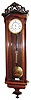 C.1855, Austrian, Late Biedermeier, 30-Day, one weight Vienna Regulator, in a rosewood and grained case, piecrust bezel.