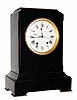 C.1880, French, Jumel-Paris, a Meru, 30-Day time and strike mantel regulator in a black marble case, and with center seconds hand.
