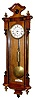 C.1890, Austria, Dial Signed W. Schickmaier, 8-day, Mini 1-weight wall timepiece, small, 4.3" dial.