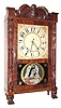 C.1830, Samuel Terry, 30-hour time/strike wooden movement shelf clock.