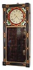 C.1830, Luther Smith, Nashua, NH, New Hampshire Mirror Clock, 8-day single weight.