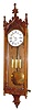 C.1875, Austrian, L. Petrzyk in Wien, Grand Sonnerie, 3-weight Vienna Regulator in a fine Gothic style case with light oak veneer.