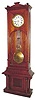 C.1890, American Cherry Cased Jeweler's clock, with Swiss pinwheel movement and center seconds hand.