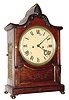 C.1825, English, 2-Fusee, Regency Bracket clock, in a well styled rosewood case with side brass grills, and brass bun feet.