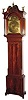 C.1742, English, John Penlington, Ince, brass dial, rolling moon, quarter chime, mahogany tall clock.