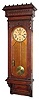 C.1895, Wm. L. Gilbert Clock Co., "Regulator No. 11", 2-weight wall timepiece in oak.