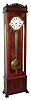 C.1890, An American Pinwheel Regulator, center sweep, in a walnut case with glass sides and an Eastlake style top.