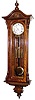 C.1865, Austrian, 3-Wt Grand Sonnerie Vienna Regulator, in a slender walnut case with serpentine influence.
