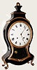 C.1820, Swiss, Neuchatel Clock, quarter striking, with anchor escapement and pull-wind alarm.