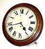 C.1915, English, 8-day fusee, "Dial Clock" or postal wall timepiece.