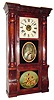 C.1875, Seth Thomas Clock Co., 8-day time and strike column and cornice shelf clock