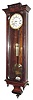 C.1855, Austrian, 30-Day, late Biedermeier, Vienna Regulator, in a rosewood case, the well made movement with pie crust bezel, seconds hand and Harrison style maintaining power.