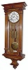 C.1910, German, Gustav Becker, 2-Wt, rod strike Vienna Regulator, in a walnut case with grooved pilasters on the door, less top and missing a couple of small moldings.