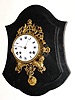 C.1790, French, Quarter Striking Cartel clock, silk thread suspension with cast sunburst pendulum.