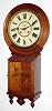 C.1890, Waterbury, special order for Corbetts Watchman Clocks, timepiece in a walnut case.