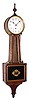 C.1915, Waterbury Clock Co., Willard No. 1, spring driven banjo clock in oak, 8-day time.