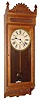 C.1893, Waterbury Clock Co., "CHESHIRE", cherry cased wall regulator, 8-day time (spring driven).