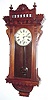 C.1885, Waterbury Clock Co., "QUEBEC", Walnut cased wall clock, 8-day timepiece.