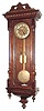 C.1905, Austrian, Mathias Meindl, Burgasse 3, Wien VII, 2-weight Vienna Regulator with signed movement, dial and beat scale.
