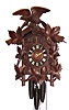 C.1910 German, Gregor Kuner, Cuckoo and Quail, large 30-hour, 3-weight, quarter strike wall clock.