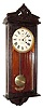 C.1900, New Haven Clock Co., "VAMOOSE", oak cased, 30 day wall timepiece.