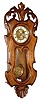 C.1900, German, Kienzle, Serpentine wall clock, 8-day time and gong strike.