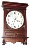 C.1890, Seth Thomas LOBBY - 14 INCH, finished in old oak, 15-Day double spring time.