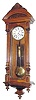 C.1880, Austrian, 1-Weight Vienna Regulator, in an Alt Deutsch walnut case with Corinthian columns right and left and original carved top.