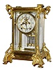 C.1911, New Haven Clock Co., 8-day time/strike crystal regulator.