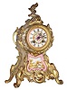C.1900, French, Japy Freres, 8-day time/strike rococco style, ormolu mantel clock.