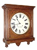 C.1909, Seth Thomas Clock Co., Office No. 5, oak cased wall clock, 8-day time and strike, as-found, from storage
