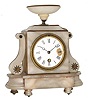 C.1880 French, 8-day alabaster timepiece.