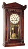 C.1881 New Haven Clock Co., "Indus", 30-hour time and strike, 2-weight shelf clock.