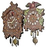 C.1930, Lux Mfg. Co., Waterbury, Conn, Lot of two 30-hour wall timepieces.