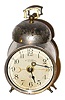 C.1914, Ansonia Clock Co., "Improved Bee Alarm", 30-hour lever movement alarm timepiece.
