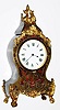 C.1900, French, Small Contra Boulle timepiece, cylinder escapement, 8-day, in the style of 150 years earlier.