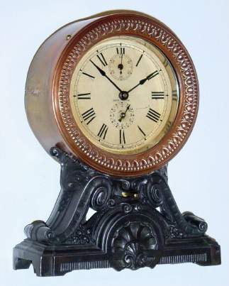 C.1906, Seth Thomas Clock Co, Thomaston, Conn, "Long Alarm" , 30-hour alarm timepiece. — Antique Clocks Price Guide