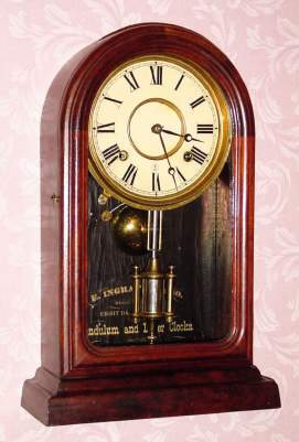 C.1875 E. Ingraham and Co., Bristol, Conn, "Venetian No. 2, V.P.", 8-day time and bell strike mantel clock. — Antique Clocks Price Guide